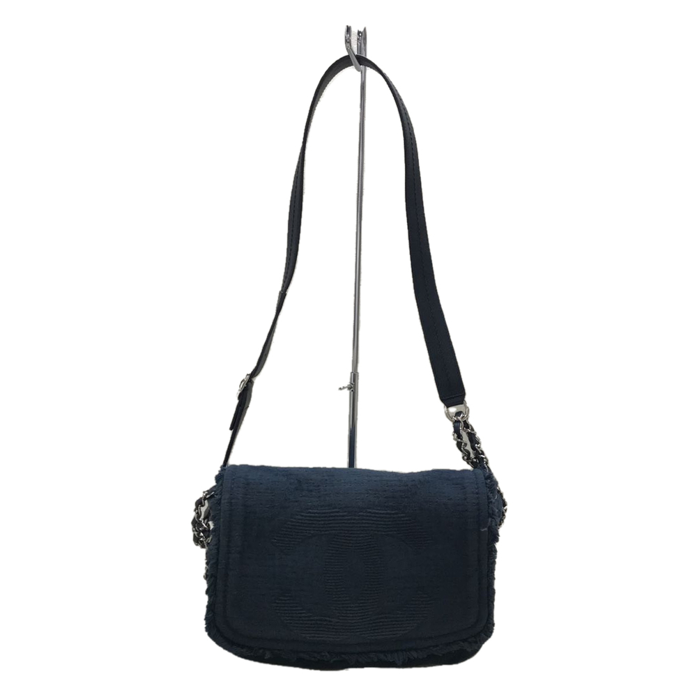Chanel Canvas Plain Cocomark Chain Shoulder Bag